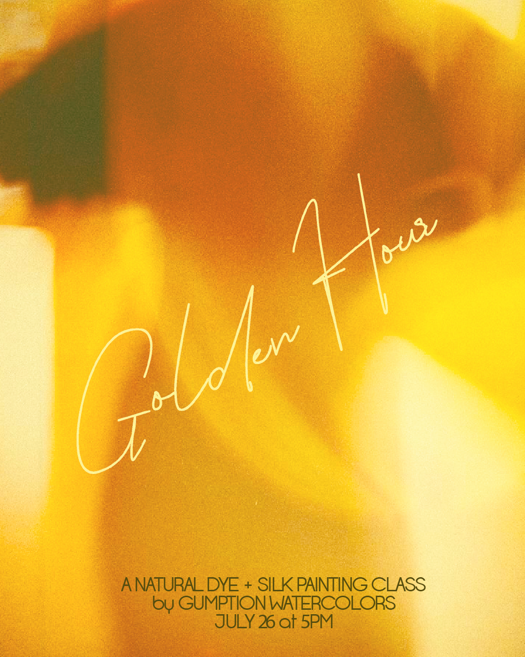 Golden Hour: Retrolocal x Gumption Watercolors Workshop