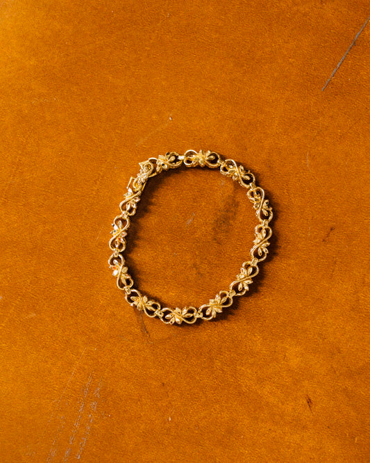 Bracelet chaîne à fleurs