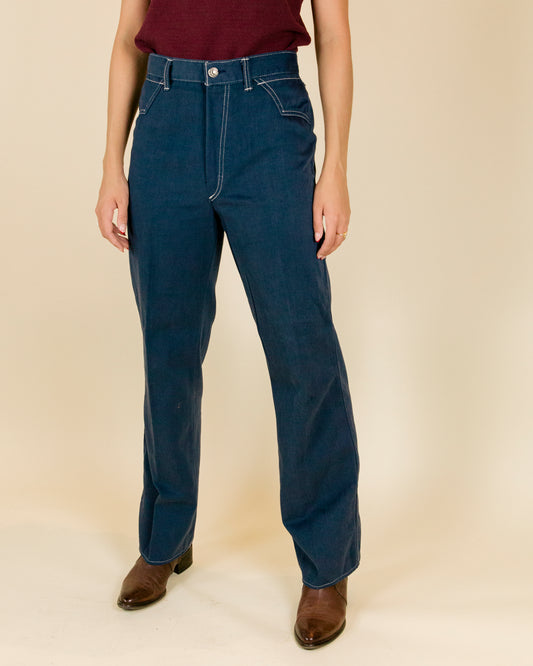 High Rise Contrast Stitch Levi's