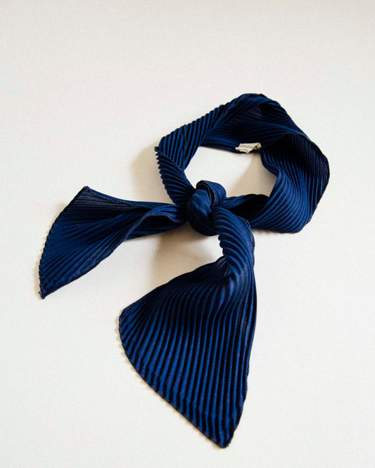 Navy Hair Scarf